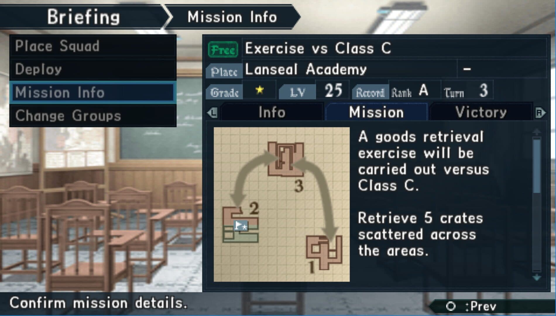 Valkyria Chronicles 2: Exercise vs. Class C